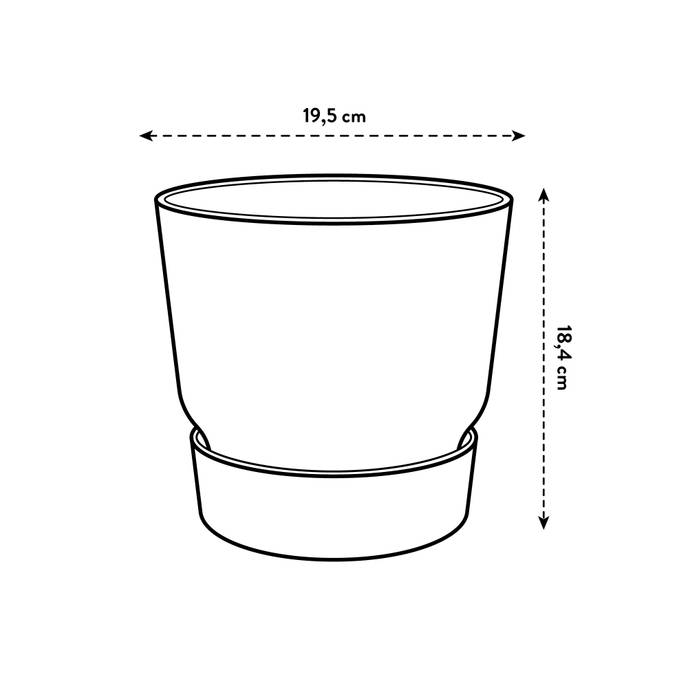 greenville round 20cm leaf green